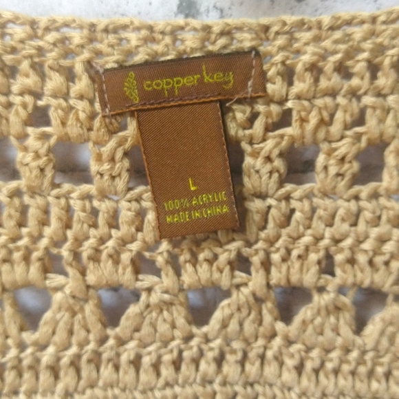 Copper Key Crochet Vest - Picture 2 of 3